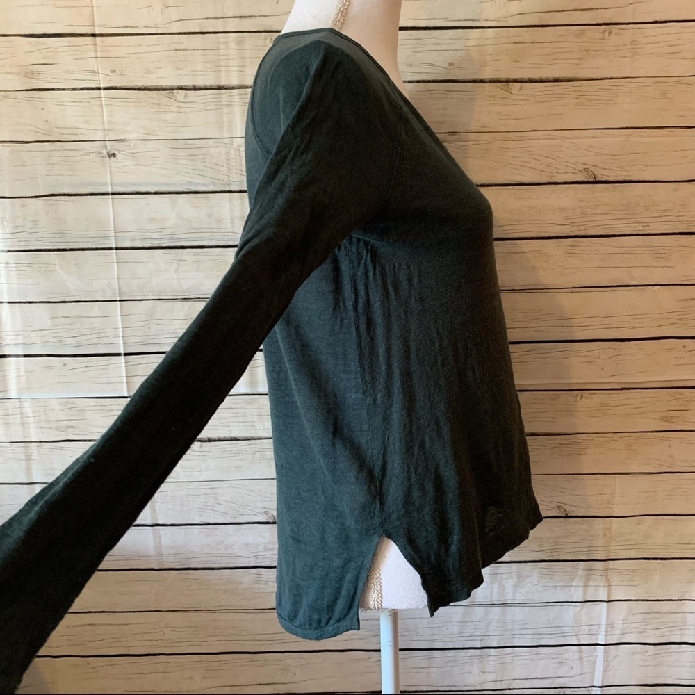 Madewell Long Sleeve Slit Side Tee - Picture 6 of 7